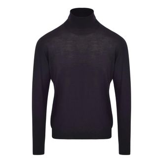Fedeli Turtlenecks, male, Blue, Size: XL Fedeli Sweaters Blue