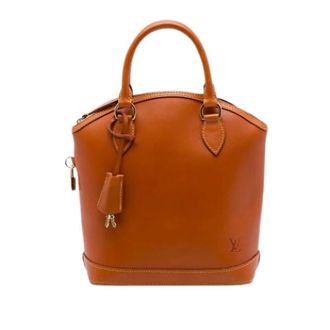 Louis Vuitton Pre-owned Lockit Vertical - Dames - Pre-owned - Bruin - Maat: ONE Size Leer