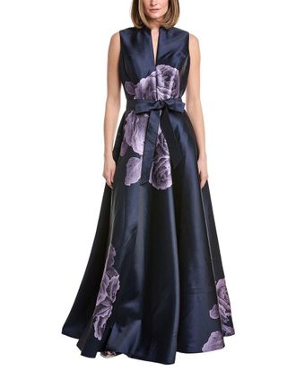 Rene Ruiz Sleeveless Shirt Floral A-Line Dress