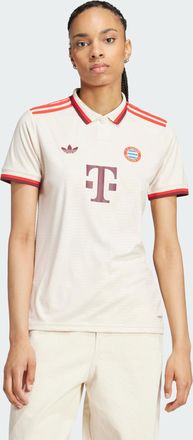 adidas adidas Performance Womens FC Bayern 24/25 Third Jersey - Beige Recycled Material - Size Medium
