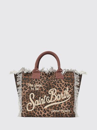 MC2 Saint Barth Borsa Vanity in cotone stampato con logo