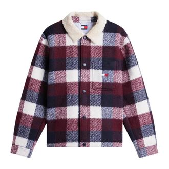 Tommy Jeans Giacca camicia a quadri spazzolata - - Jackets - Uomo - Multicolore - XL