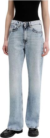 Karl Lagerfeld Straight Jeans - Dames - Regular Fit Jeans - Blauw - W30 L30 - Denim - Jeans