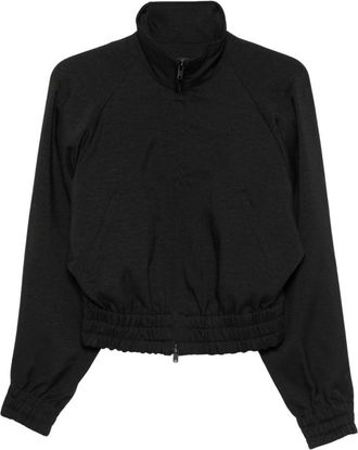 Yohji Yamamoto Sport Uniform Adaptieve Track Top - Dames - Vesten met rits - Zwart - S - Polyester - Hoodies & sweatvesten