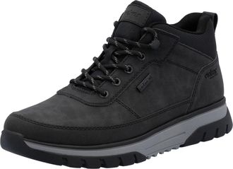 Rieker Schn&uuml;rboots RIEKER, Herren, Gr. 40, schwarz, Lederimitat, Textil, unifarben, Schuhe Schn&uuml;rboots, Outdoorboots, Sneakerboots mit wasserabweisender TEX-