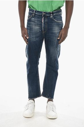 Dsquared2 PROUD TO BE Bro-Fit Delav&egrave; Cotton Jeans 19cm size 46