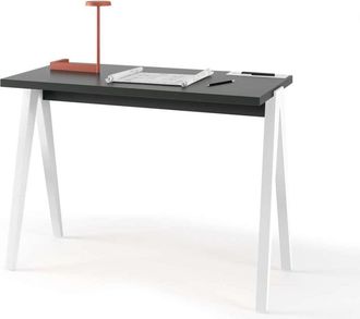 HERDASA Herdasa - Mesa Estudio Mod-629 Acabado Grafito/blanco, 47x 107 X 78 Cm (fondo X Ancho X Alto)