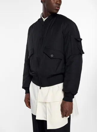 Yohji Yamamoto Mens Nylon bomber jacket