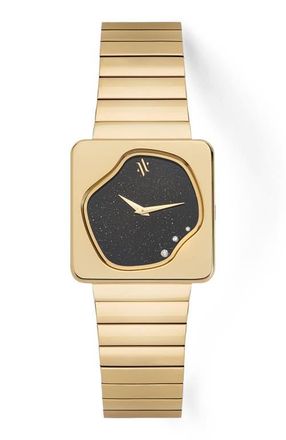 Vanna Astra Gemstone and Diamonds Watch in Black Sandstone-Gold at Nordstrom