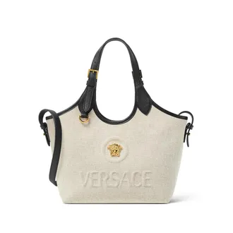 Versace La Medusa Canvas Mini Tote