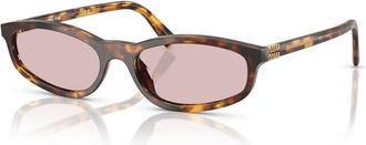 Miu Miu Zonnebril Rood/Tortoishell