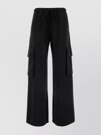 Palm Angels cotton wide-leg trousers