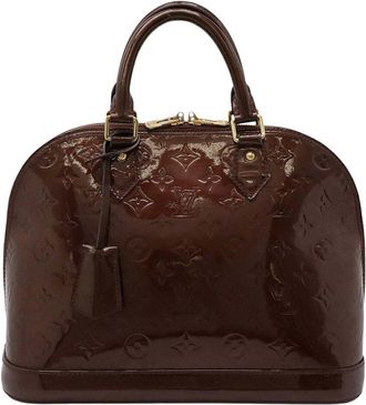 Louis Vuitton Red Patent Leather Alma Pm (Authentic Pre-Loved)