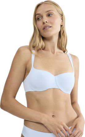 Triumph Balconette-BH TRIUMPH Body Make-Up Illusion, Damen, Gr. 70, Cup E, light blau, Microtouch, Obermaterial: 49% Polyamid, 36% Polyester, 15% Elasthan, un