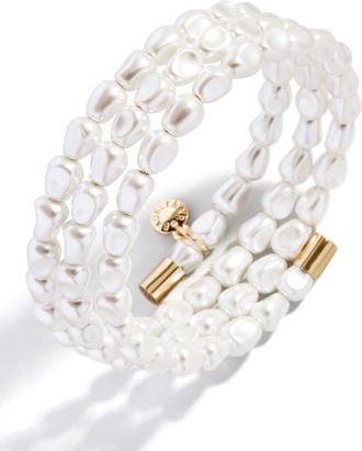 BaubleBar Ondine Faux Pearl Bracelet at Nordstrom