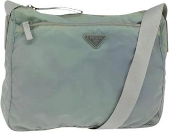 Prada Pre-owned Cross Body Bags, female, Blue, Size: ONE SIZE Pre-owned Vintage Nylon Cross Body Bag