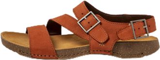 Art Art Unisex 0999 I Breathe Flat Sandal, Dark Orange, 7.5 UK