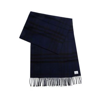 Burberry Klassieke wollen sjaal met ruitpatroon - unisex - Accessoires - Blauw - Maat: ONE Size Wol