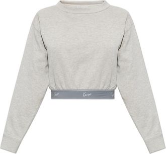 Kenzo Logo Sweatshirt - Dames - Sweatshirts - Grijs - M - Katoen - Hoodies & sweatvesten
