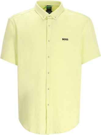 HUGO BOSS Green Regular Fir Solid Shirt