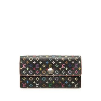 Louis Vuitton Monogram Multi-Color Noir Pvc Leather Coin Purse/Coin Case (Pre-Owned)