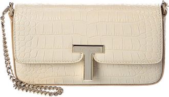 Tom Ford Mini Croc-Embossed Leather Shoulder Bag