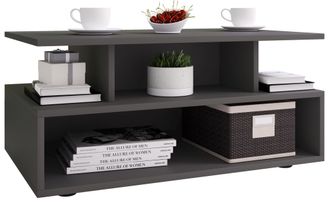 VCM Mesa De Centro De Madera Vcm Mesa De Sof&aacute; Con Suficiente Espacio De Almacenamiento Dimensiones Aprox. Al. 40 X An. 80 X P. 50 Cm Mesa De Sal&oacute;n - Esila