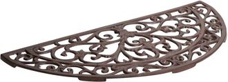 Biscottini International Biscottini - Felpudo De Entrada De Hierro Fundido 68,5x32x1,5 Felpudo De Exterior Felpudo De Entrada De Casa Felpudo De Metal Antideslizante