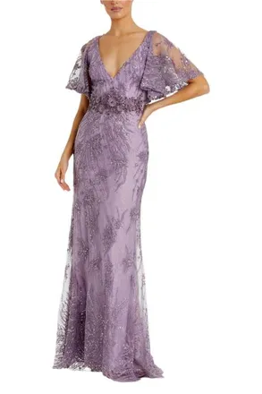 【Mac Duggal】フローラルカットアウトフリルレイヤードガウン Mac Duggal Designer Dresses and Gowns – Page 15 – Mydressline