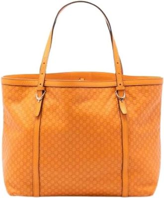 Gucci Pre-owned Tote Bags, female, Orange, Size: ONE SIZE Pre-owned The Nice Tote Bag