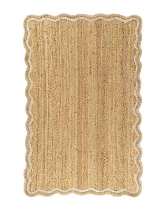 LR Home Lr Home Rivoli Farmhouse Bordered Handmade Area Rug