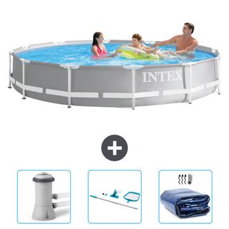 Intex Piscina Prism Frame Redonda - 366x76 Cm - 6-piezas Scb81