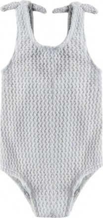 Rylee + Cru Girls Millie One-Piece In Dusty Blue