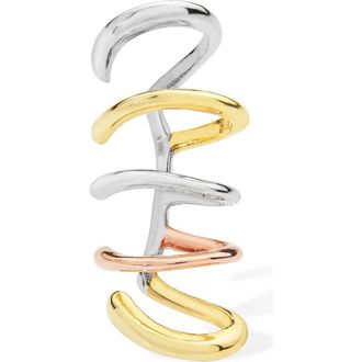 Lucy Quartermaine Waterfall High Ear Multi Colour Cuff in Sterling Silver at Nordstrom
