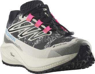 Salomon Laufschuh SALOMON AERO FLOW GRVL GORE-TEX, Damen, Gr. 38,5, vanilla ice, schwarz, knockout pink, Synthetik, Textil, Schuhe Laufschuh, wasserdicht