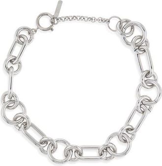 Justine Clenquet Troy Choker Necklace in Palladium at Nordstrom