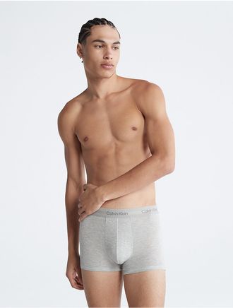 Calvin Klein Mens Ultra-Soft Modern Trunk - Grey - XL