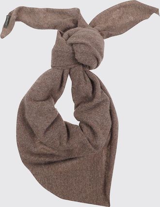 Faliero Sarti Pure Cashmere Scarf with Raw-Cut Hems