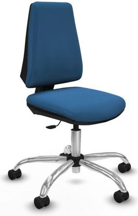 Piqueras y Crespo Piqueras Y Crespo - Elche Cp Similpiel Azul Claro Base Cromada Ruedas Nailon 65mm