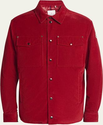 Moncler Mens Ambroisie Corduroy Shirt Jacket