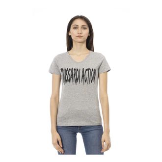 Trussardi Camiseta &Eacute;lise - Tops - Mujer - Gris - 2XL