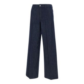 Theory Wide Trousers, female, Blue, W27, Wide St Trsr Midnight Blue Jeans