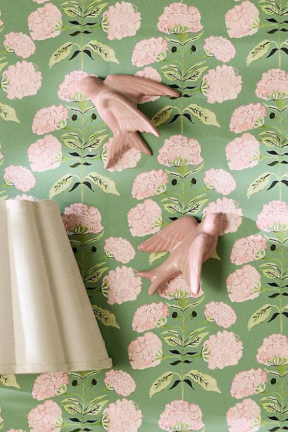 Flying Birds Ceramic Gallery Wall Charms, Set of 2