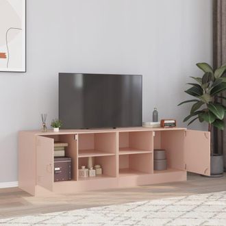 Berkfield Home TV Cabinets 2 pcs Pink 67x39x44 cm Steel | Size: 67 x 39 x 44 cm