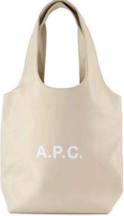 A.P.C. Ninon Small Tote - Dames - Shoppers - Beige - ONE Size - Leer - Tassen