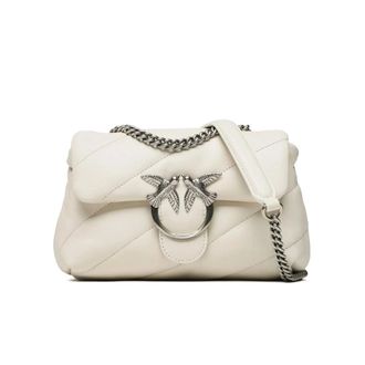 Pinko Shoulder Bags, female, White, Size: ONE SIZE Love Mini Puff