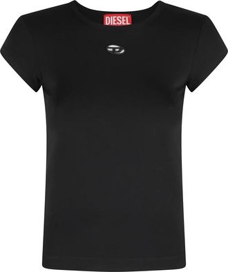 Diesel T-Angie-Od - Dames - T-shirts - Zwart - S - Katoen - Tops
