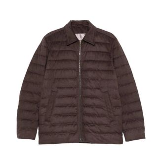 Herno Zip Collar Jacket - Heren - Winterjassen - Bruin - M - Jassen