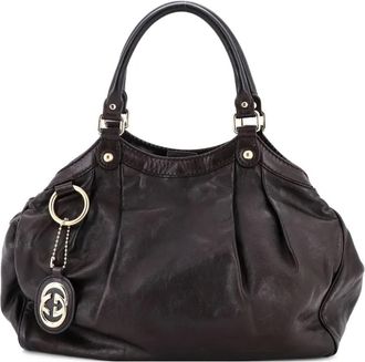 Gucci Sukey Leather Medium tote bag - Brown
