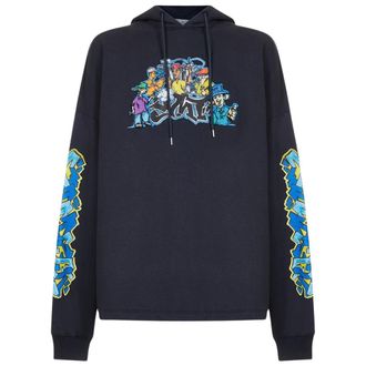 Off-white Off-white Graff Pupp Long Skate Hoodie Outerspace